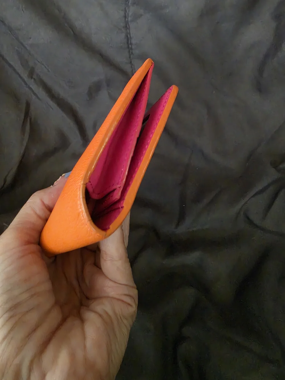 MCM Orange Leather Long Wallet - Picture 4 of 11
